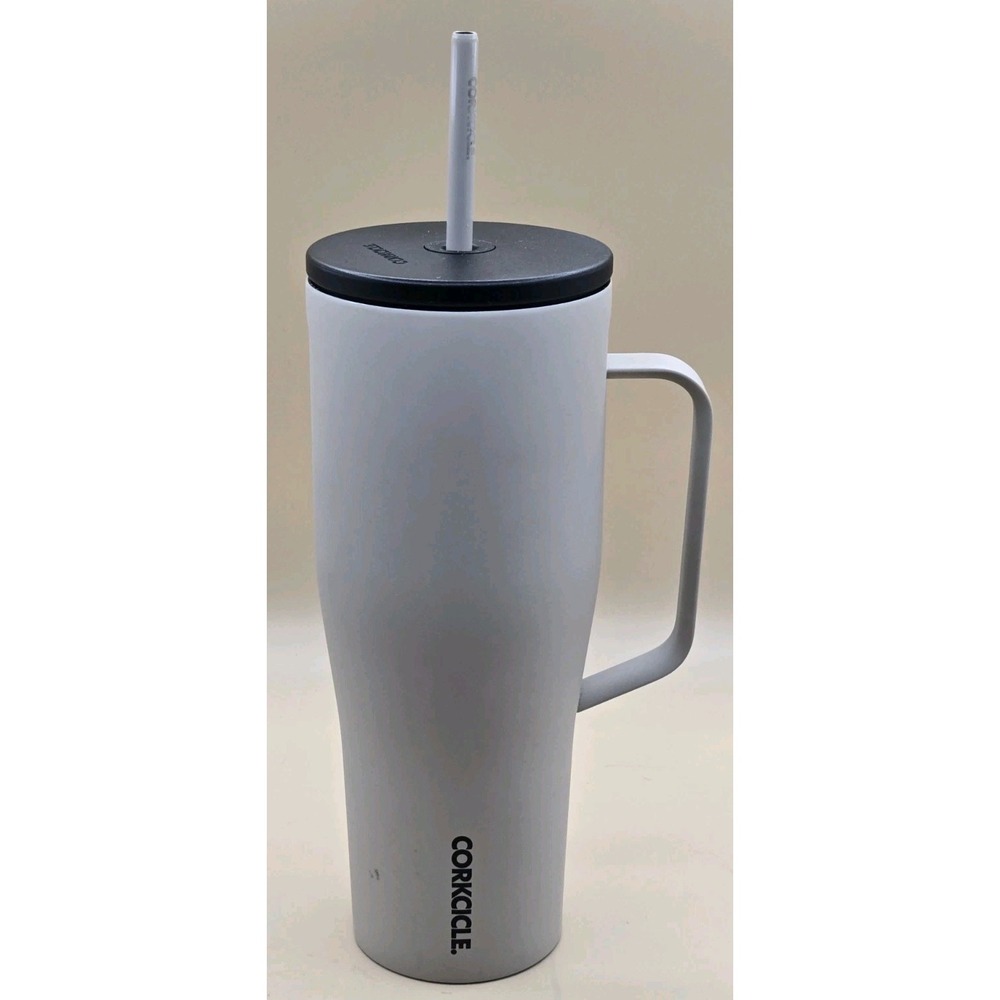 Corkcicle 30oz Cup XL Insulated Tumbler w/ Handle /w Lid & Straw *Minor Scratch*